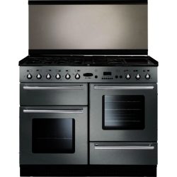 Rangemaster Toledo 110cm Dual Fuel 94570 Lidded Range Cooker in Stainless Steel with FSD Hob